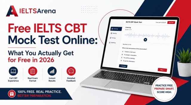 Free IELTS CBT Mock Test Online: What You Actually Get for Free in 2026