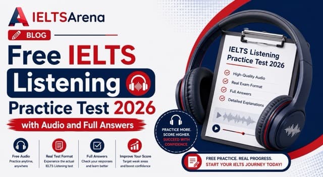 Free IELTS Listening Practice Test 2026: Audio + Full Answers