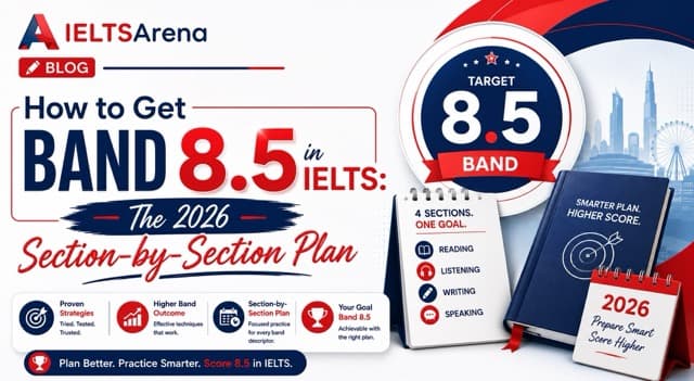 How to Get Band 8.5 in IELTS: The 2026 Section-by-Section Plan