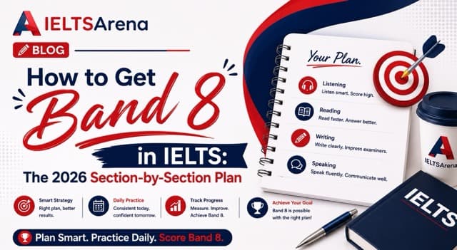 How to Get Band 8 in IELTS: The 2026 Section-by-Section Plan