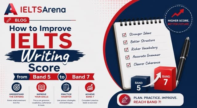 How to Improve Your IELTS Writing Score from Band 5 to Band 7