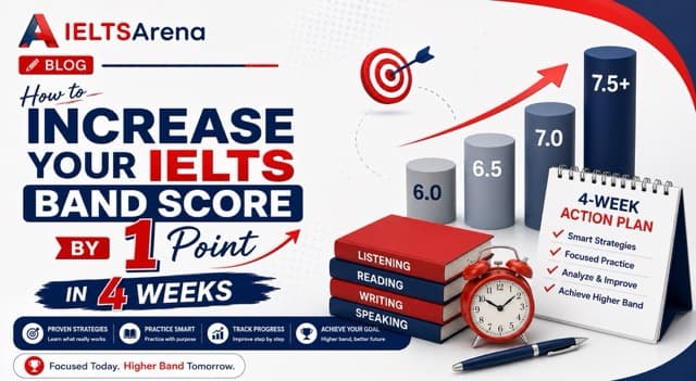How to Increase Your IELTS Band Score by 1 Point in 4 Weeks