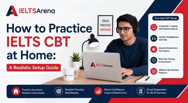 How to Practice IELTS CBT at Home: A Realistic Setup Guide