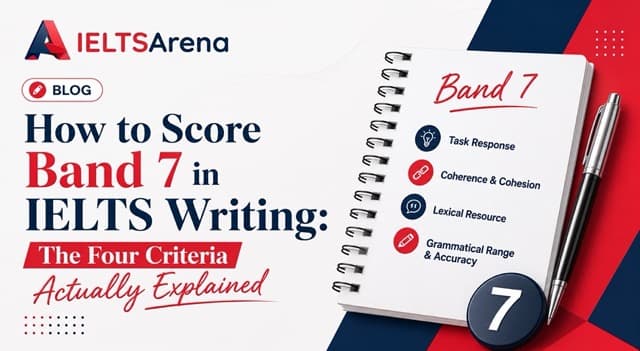 How to Score Band 7 in IELTS Writing: The Four Criteria Actually Explained