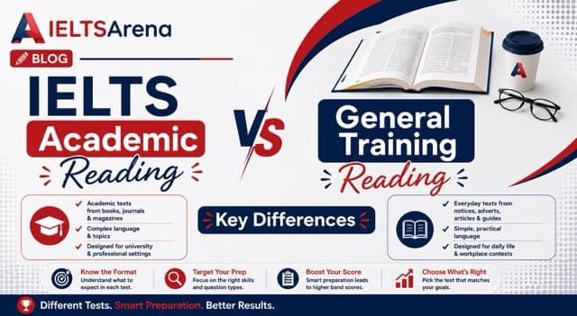 IELTS Academic Reading vs General Training Reading: Key Differences