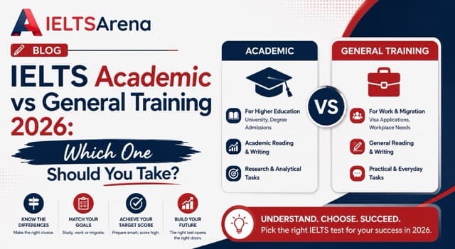 IELTS Academic vs General Training 2026: Which Test Should You Take?