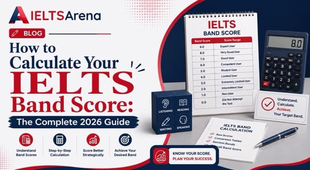 IELTS Band Score Calculator 2026 – Calculate Your Score