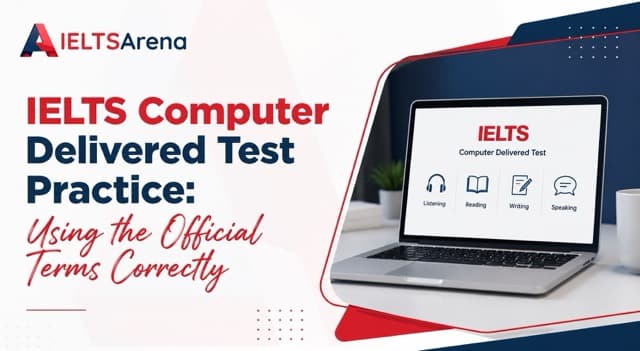 IELTS Computer Delivered Test Practice: Using the Official Terms Correctly