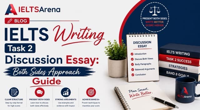 IELTS Writing Task 2 Discussion Essay 2026: Both Sides Approach Guide