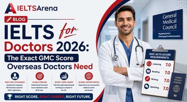 IELTS for Doctors 2026: The Exact GMC Score Overseas Doctors Need