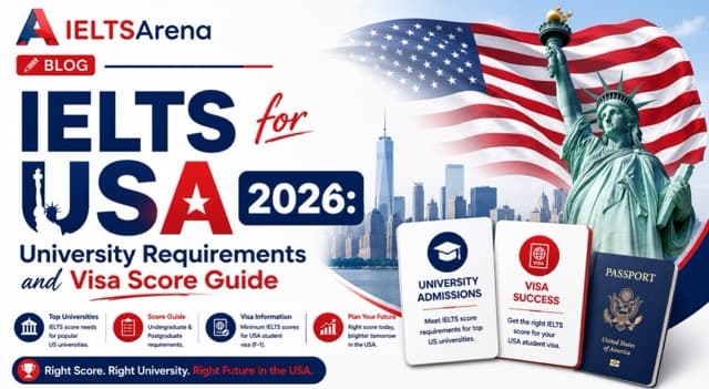 IELTS for USA 2026: University Requirements and Visa Score Guide