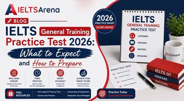 IELTS General Training Practice Test 2026 – Free Mock