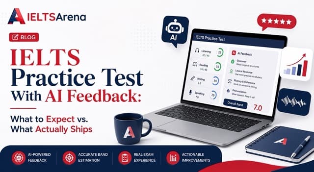 IELTS Practice Test With AI Feedback: What to Expect vs. What Actually Ships