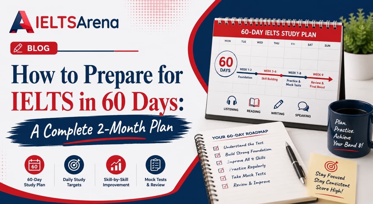 IELTS 60-Day Study Plan: From Beginner to Band 7
