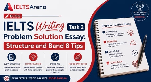 IELTS Writing Task 2 Problem Solution Essay: Structure + Band 8 Guide