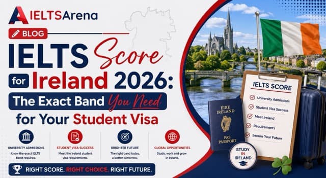 IELTS Score for Ireland 2026: The Exact Band You Need for Study, Work, and Visa