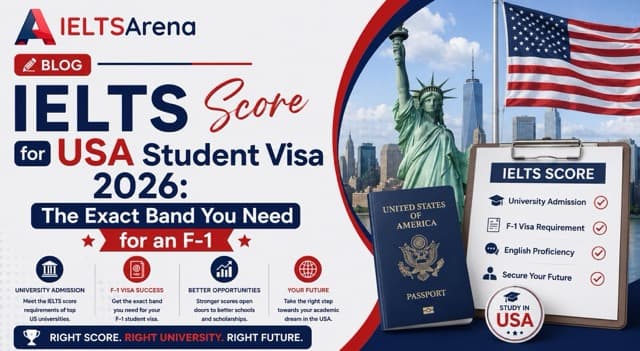 IELTS Score for USA Student Visa 2026: The Exact Band You Need for an F-1