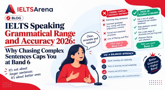 IELTS Speaking Grammatical Range and Accuracy 2026: Why Chasing Complex Sentences Caps You at Band 6