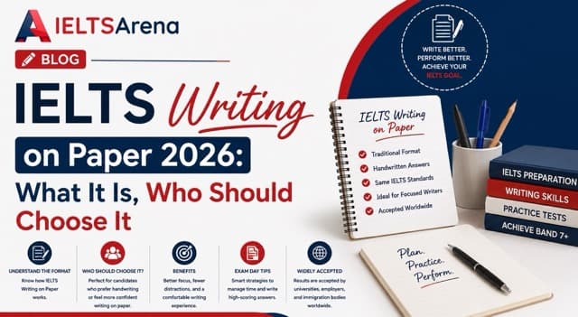IELTS Writing on Paper 2026: What It Is, Who Should Choose It