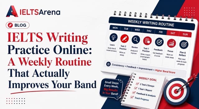IELTS Writing Practice Online: A Weekly Routine That Actually Improves Your Band