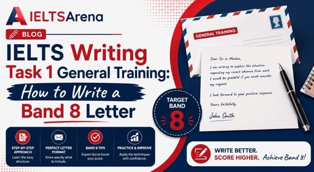 IELTS Writing Task 1 General Training: How to Write a Band 8 Letter