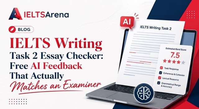 IELTS Writing Task 2 Essay Checker: Free AI Feedback That Actually Matches an Examiner