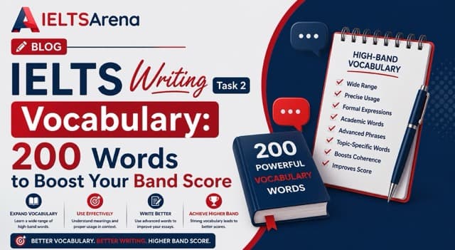 IELTS Writing Task 2 Vocabulary: 200 Words to Boost Your Band Score