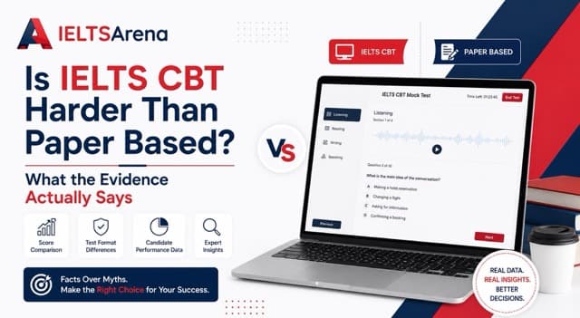 Is IELTS CBT Harder Than Paper Based? What the Evidence Actually Says