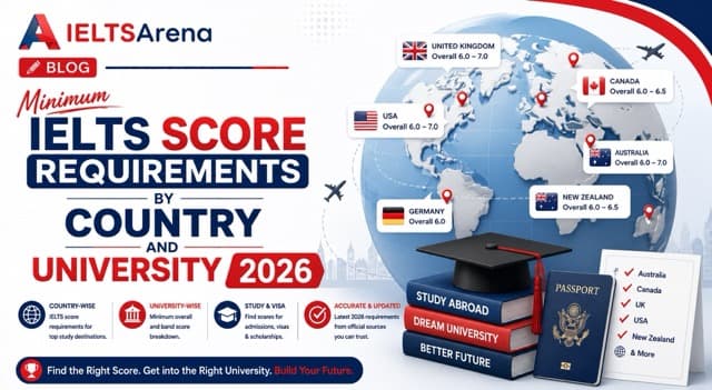 Minimum IELTS Score Requirements by Country and University 2026