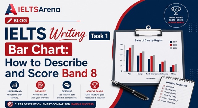 Bar One Writing IELTS Writing Task 1 Bar Chart: How to Describe and Score Band 8 ...